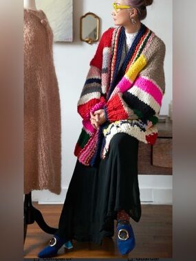 Loopy Mango Hand-Knit Merino Wool Women's Cardigan Sweater